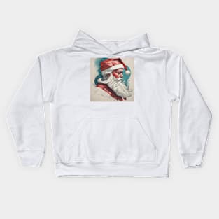 SANTA CLAUS illusrator design art Kids Hoodie